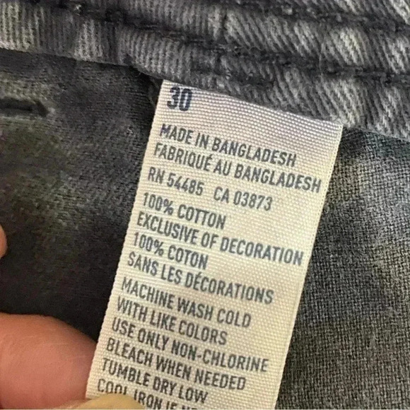 🎈American Eagle Longboard washed black men’s Cargo shorts pants size 30 - Picture 6 of 7